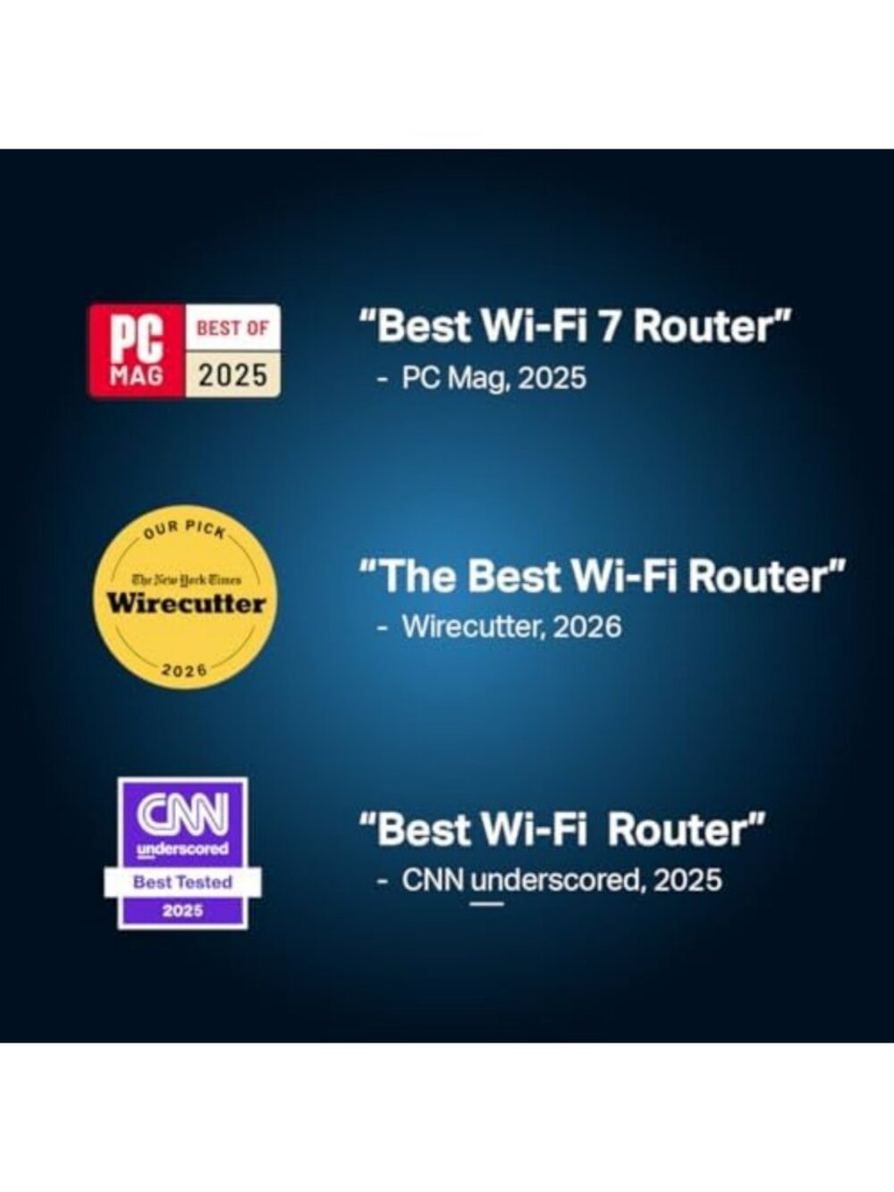 Dual-Band Wi-Fi 7 Router, High-Speed Internet, Easy Setup, Smart Home Ready - Picture 2 of 6